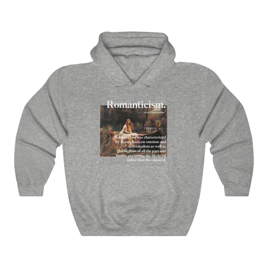 Waterhouse Hoodie - Romanticism Lady of Shalott Art Hoodie sweatshirt - Unisex vintage art hooded - Art movement