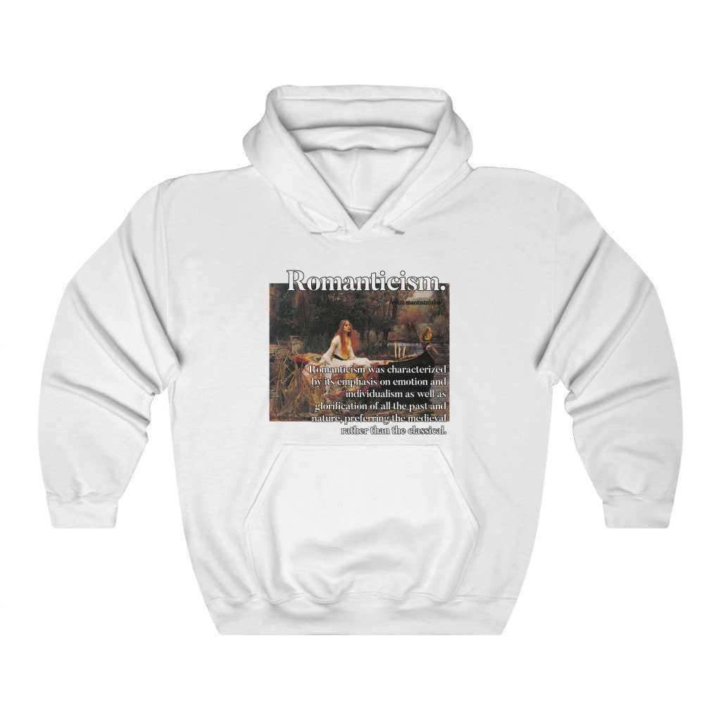 Waterhouse Hoodie - Romanticism Lady of Shalott Art Hoodie sweatshirt - Unisex vintage art hooded - Art movement