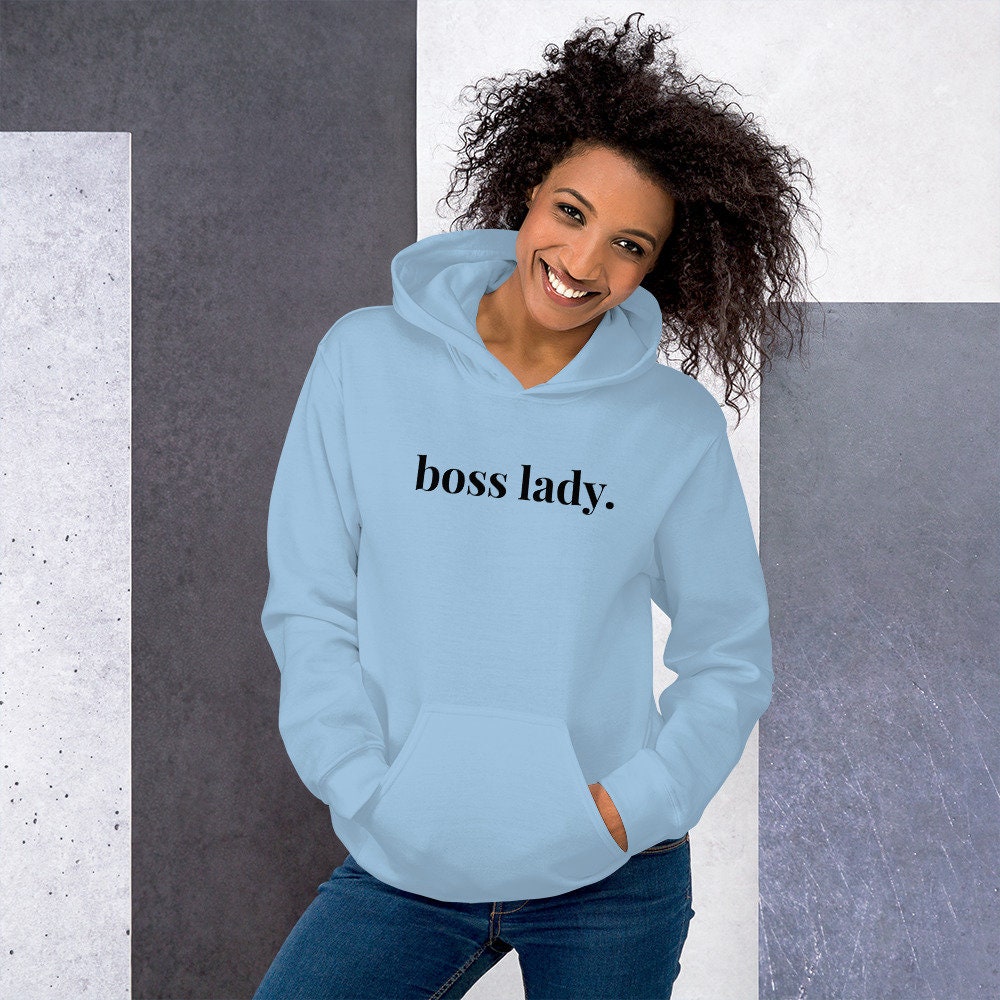 Boss lady hooded sweatshirt, boss hoodie, woman in charge hoodie, Unisex Hoodie
