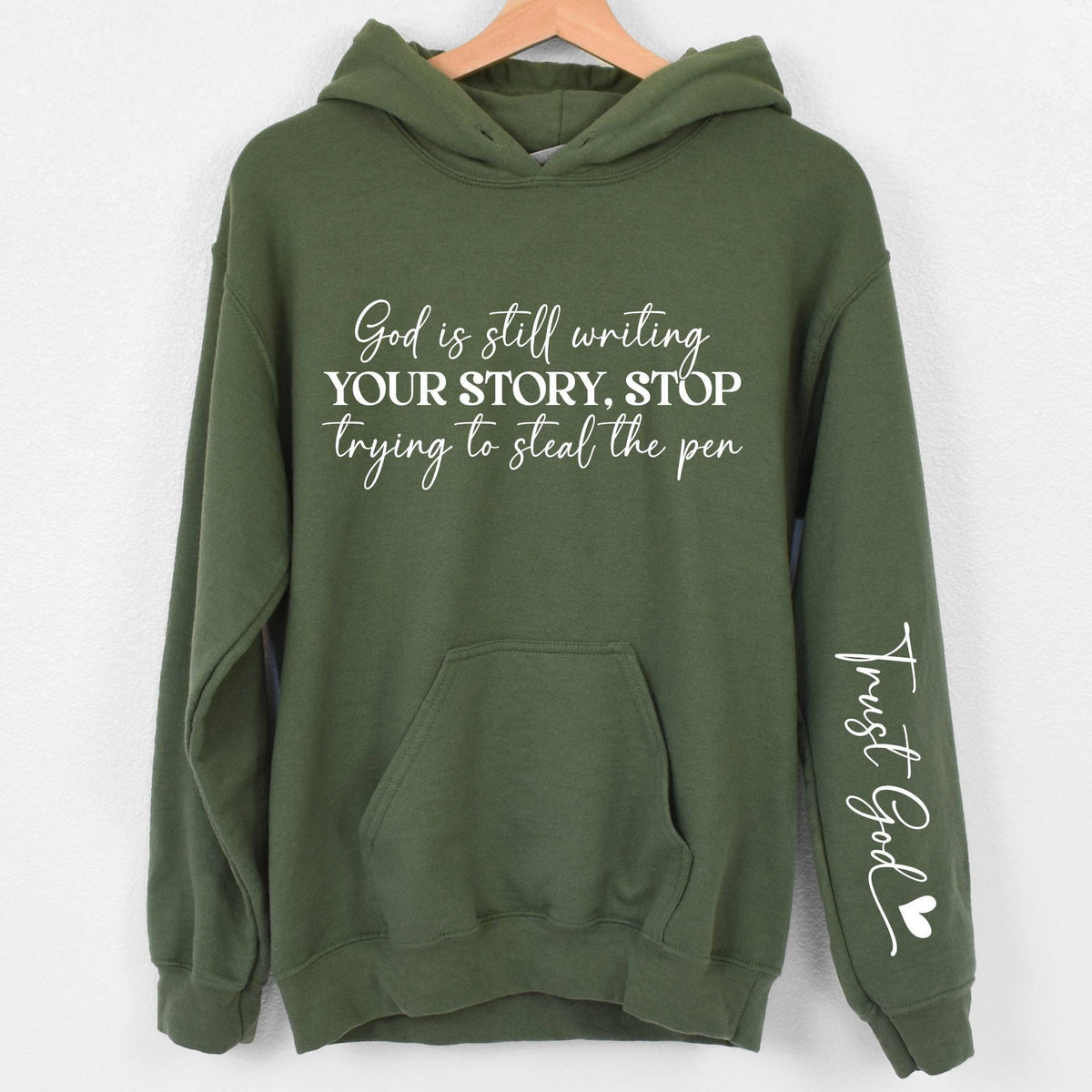 God Is Still Writing Your Story Hoodie, Trust God Hoodie, Funny Christian Hoodie, Faith Hoodie, Women of the Bible Hoodie, God Is Still