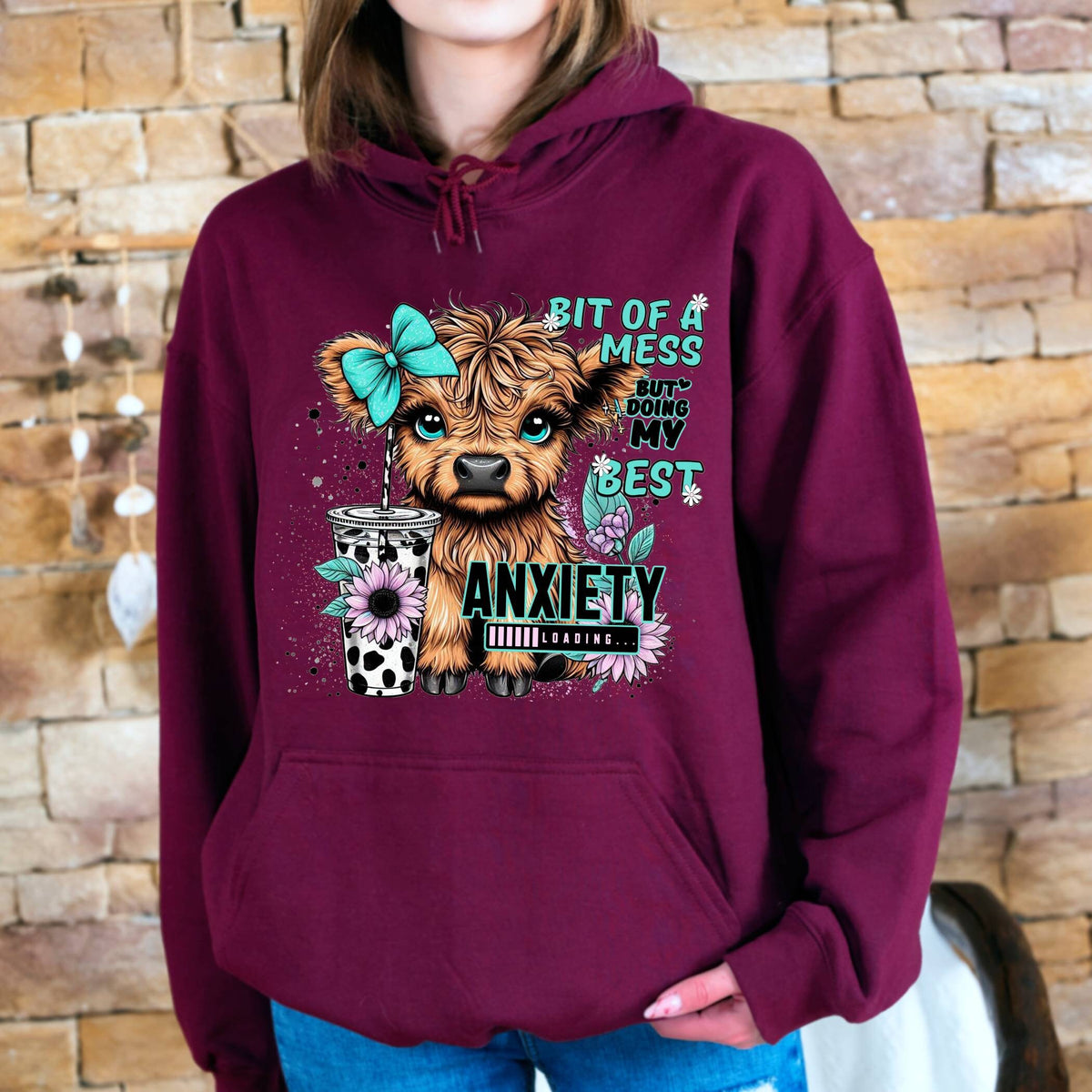 Sarcasm Highland Cow Hoodie, Highland Cow Western Hoodie, Cute Cow Hoodie, Cow Gifts, Funny Adult Hoodie,Sarcastic Sayings Hoodie,Cow Hoodie