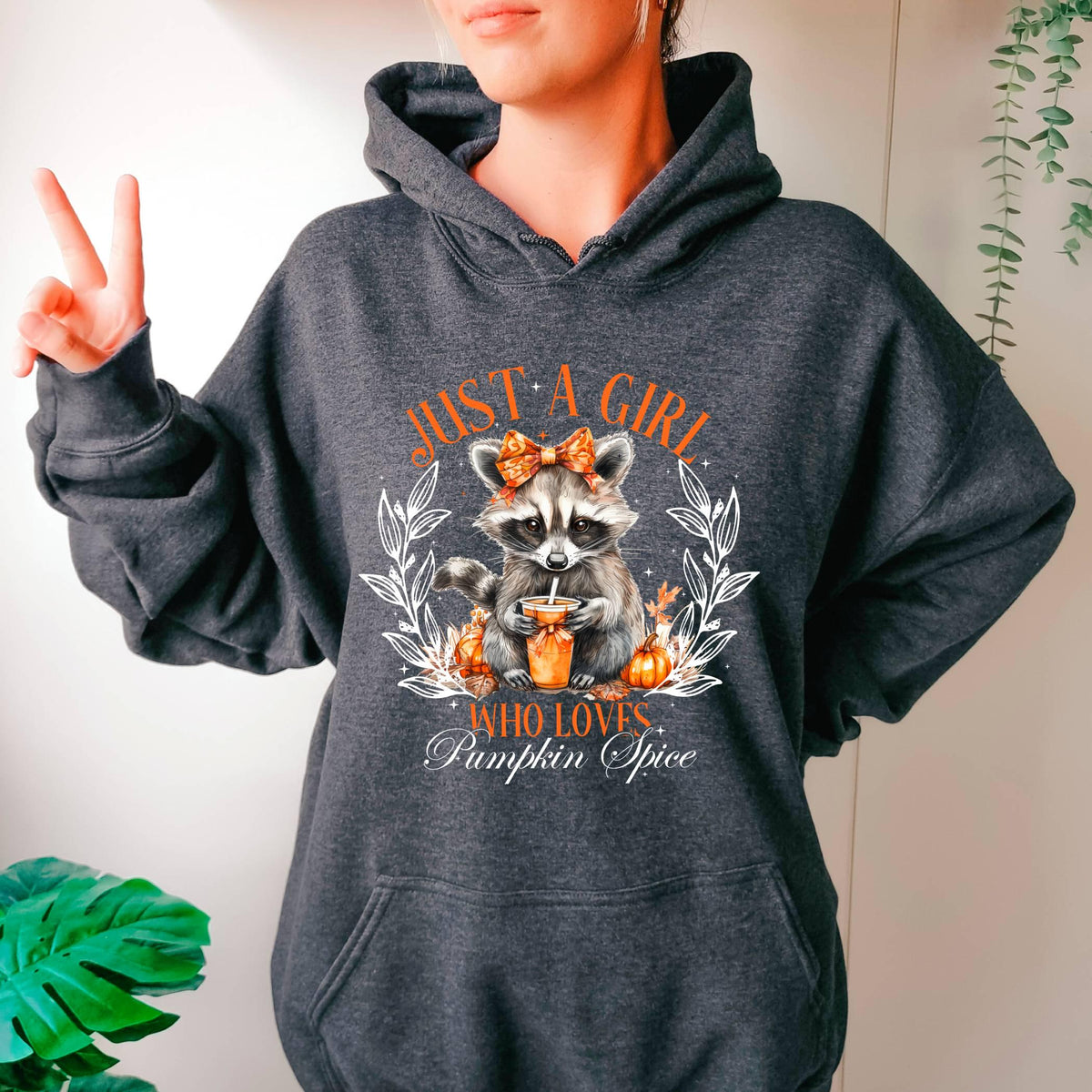 Just a girl Who loves Pumpkin Spice Hoodie,Halloween Gift Hoodie,Fall Girl Hoodie,Autumn Hoodie,Coffee Lover Hoodie,Fall Hoodie,Thanksgiving