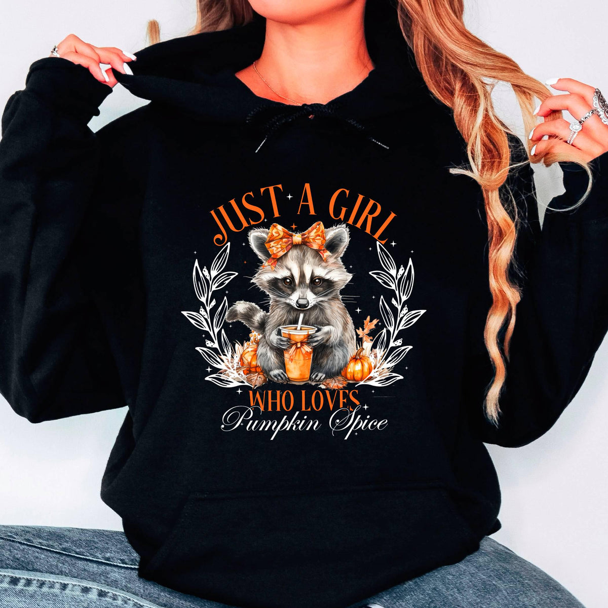 Just a girl Who loves Pumpkin Spice Hoodie,Halloween Gift Hoodie,Fall Girl Hoodie,Autumn Hoodie,Coffee Lover Hoodie,Fall Hoodie,Thanksgiving
