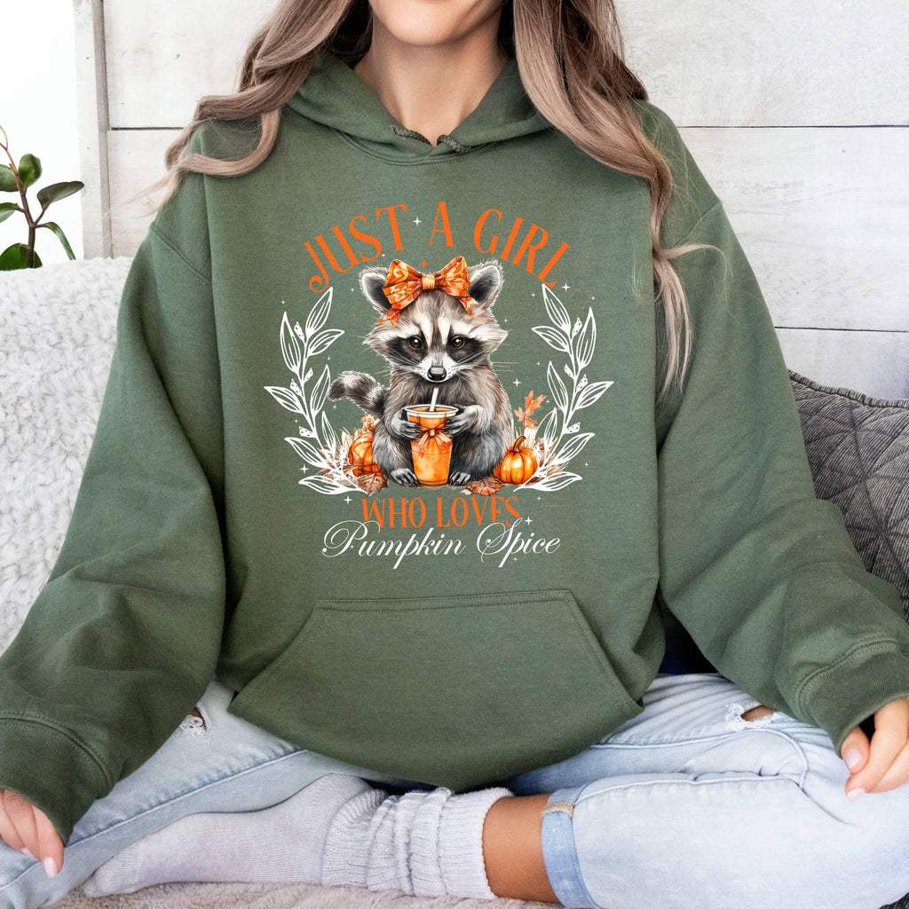 Just a girl Who loves Pumpkin Spice Hoodie,Halloween Gift Hoodie,Fall Girl Hoodie,Autumn Hoodie,Coffee Lover Hoodie,Fall Hoodie,Thanksgiving