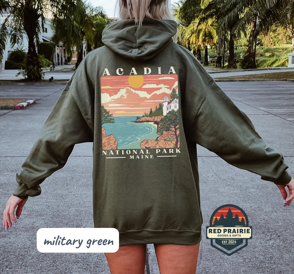 Acadia National Park Hoodie Granola Girl Protect Our Parks National Park Sweatshirt Acadia Sweatshirt Maine Coast Lighthouse Acadia Gift