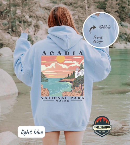 Acadia National Park Hoodie Granola Girl Protect Our Parks National Park Sweatshirt Acadia Sweatshirt Maine Coast Lighthouse Acadia Gift