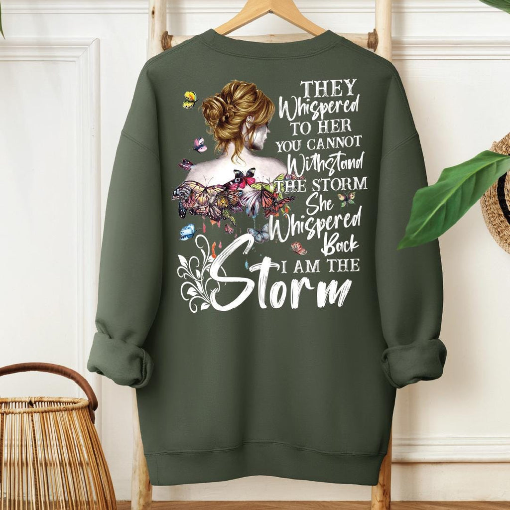 I Am The Storm Sweatshirt & Hoodie, Boho Women Shirt, Gothic Shirt, Gift for Her
