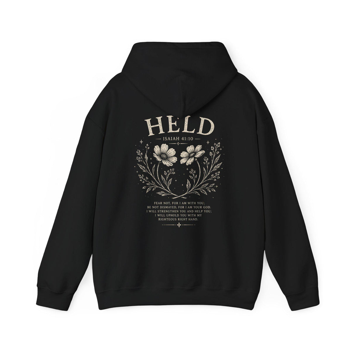Christian Hoodie For Women Isaiah 41 10 Hoodie Bible Verse Sweatshirt Faith Based Apparel Floral Christian Gift For Her Bible Study Gifts