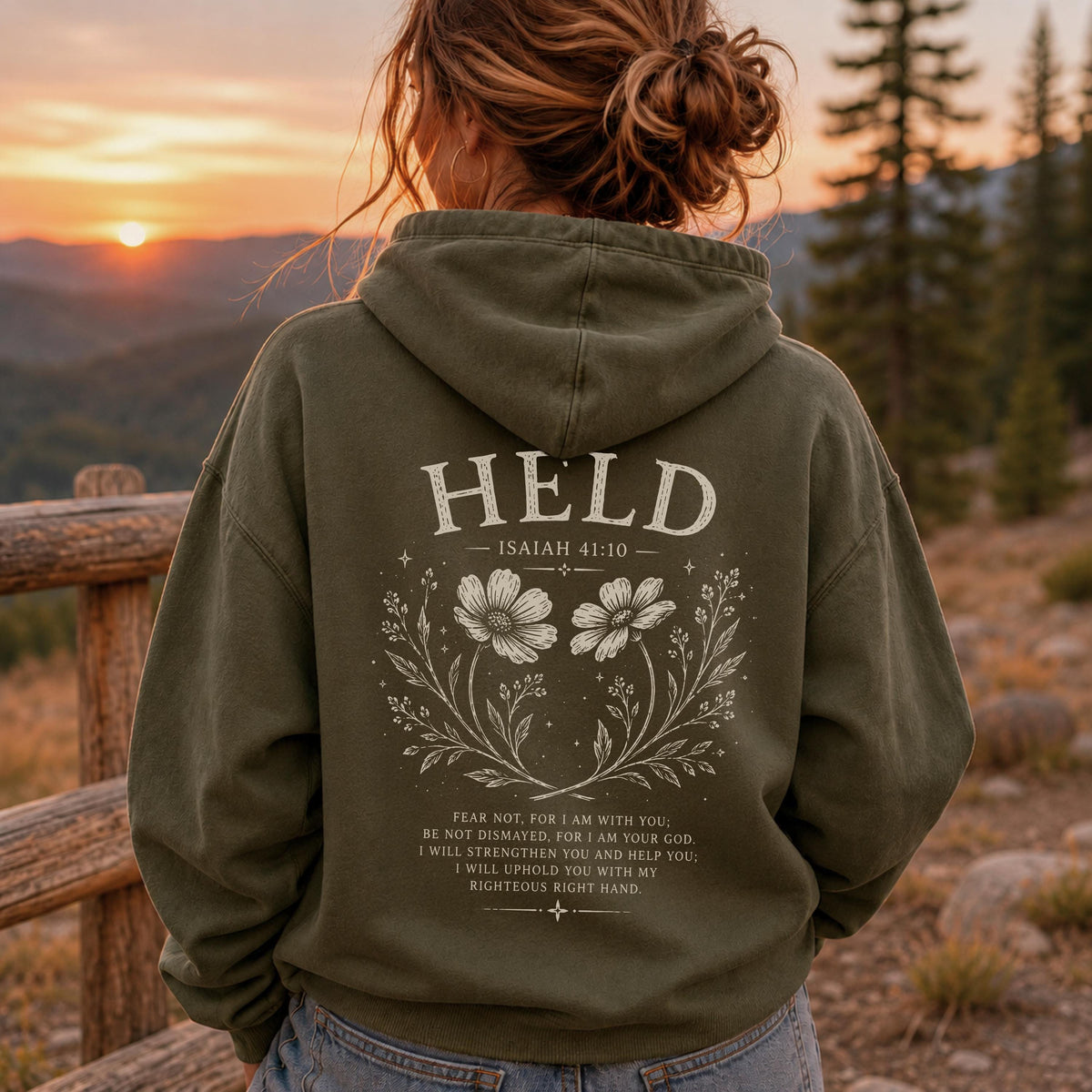 Christian Hoodie For Women Isaiah 41 10 Hoodie Bible Verse Sweatshirt Faith Based Apparel Floral Christian Gift For Her Bible Study Gifts