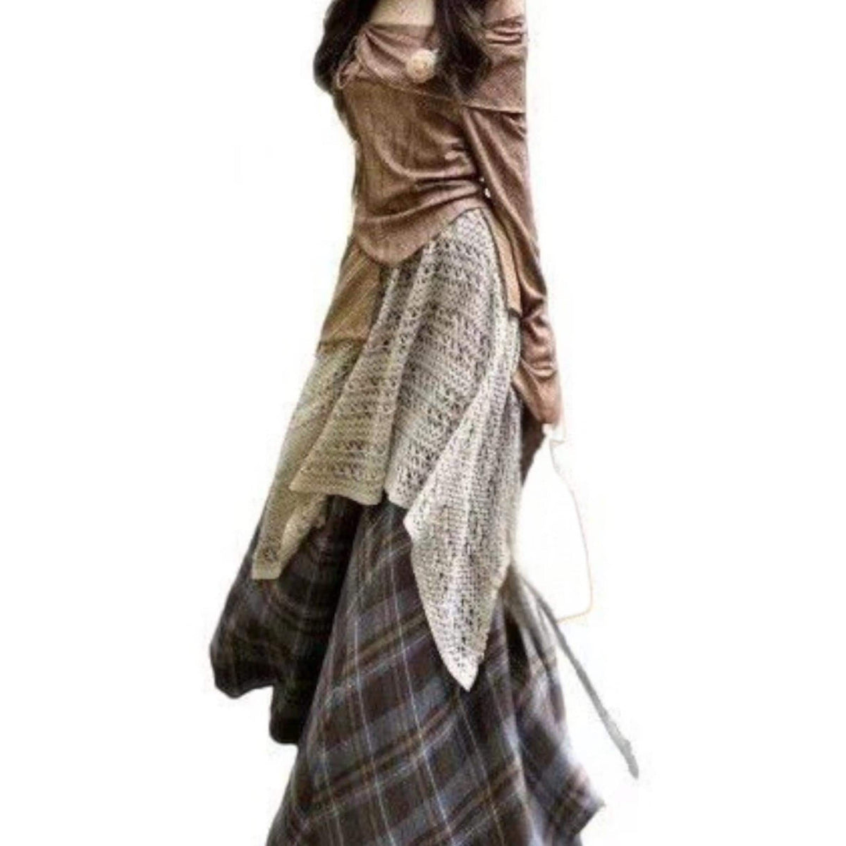 Layered Dress Set | Boho Maxi Skirt Outfit | Daily Wear | Soft Feminine Style