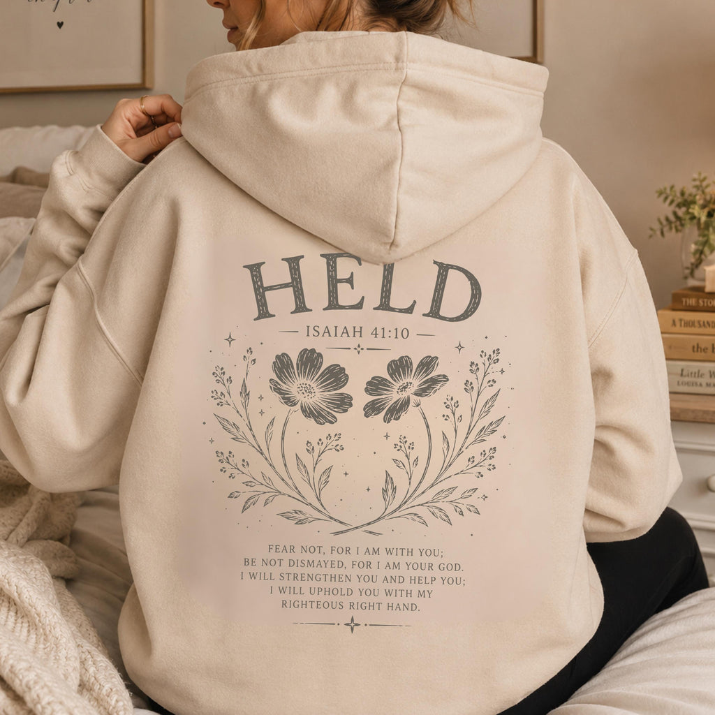Christian Hoodie For Women Isaiah 41 10 Hoodie Bible Verse Sweatshirt Faith Based Apparel Floral Christian Gift For Her Bible Study Gifts