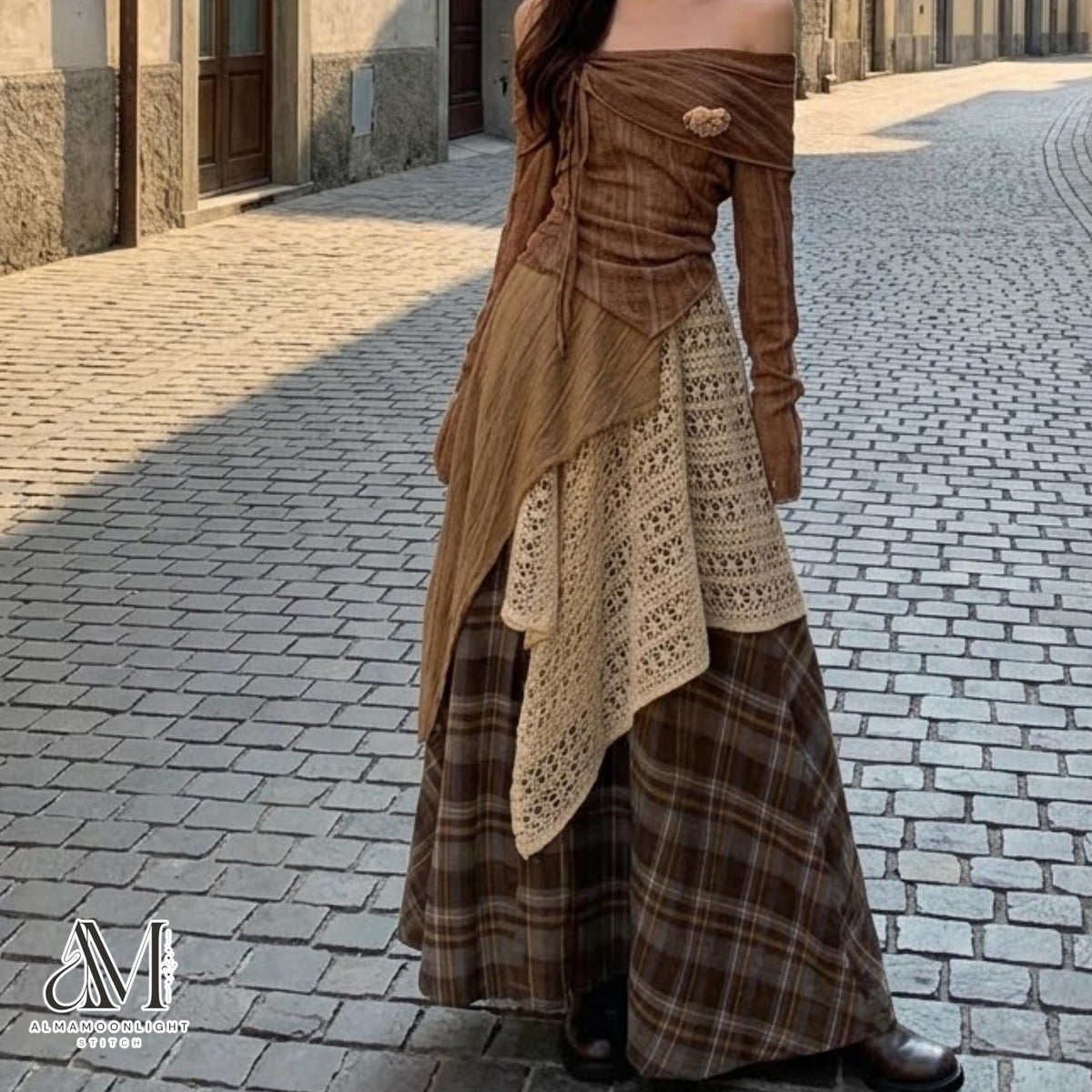 Layered Dress Set | Boho Maxi Skirt Outfit | Daily Wear | Soft Feminine Style