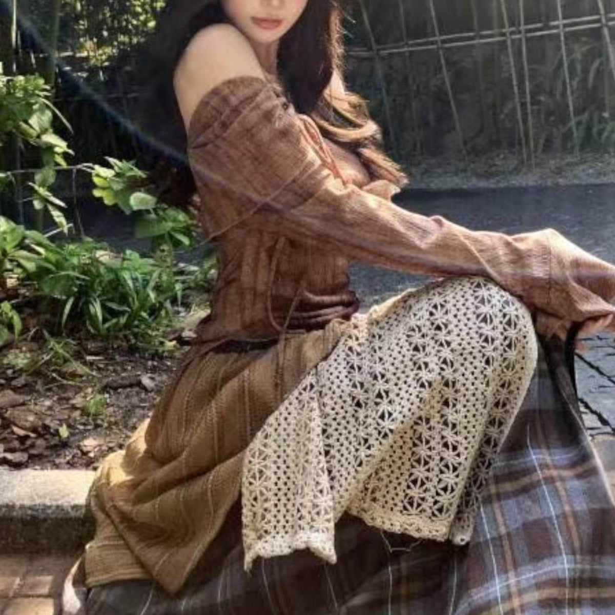 Layered Dress Set | Boho Maxi Skirt Outfit | Daily Wear | Soft Feminine Style