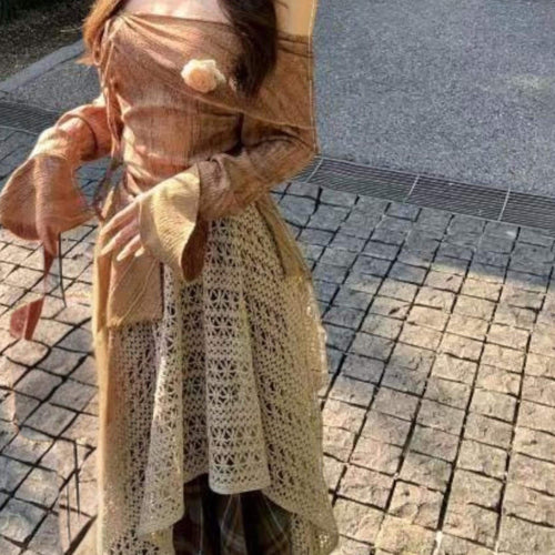 Layered Dress Set | Boho Maxi Skirt Outfit | Daily Wear | Soft Feminine Style