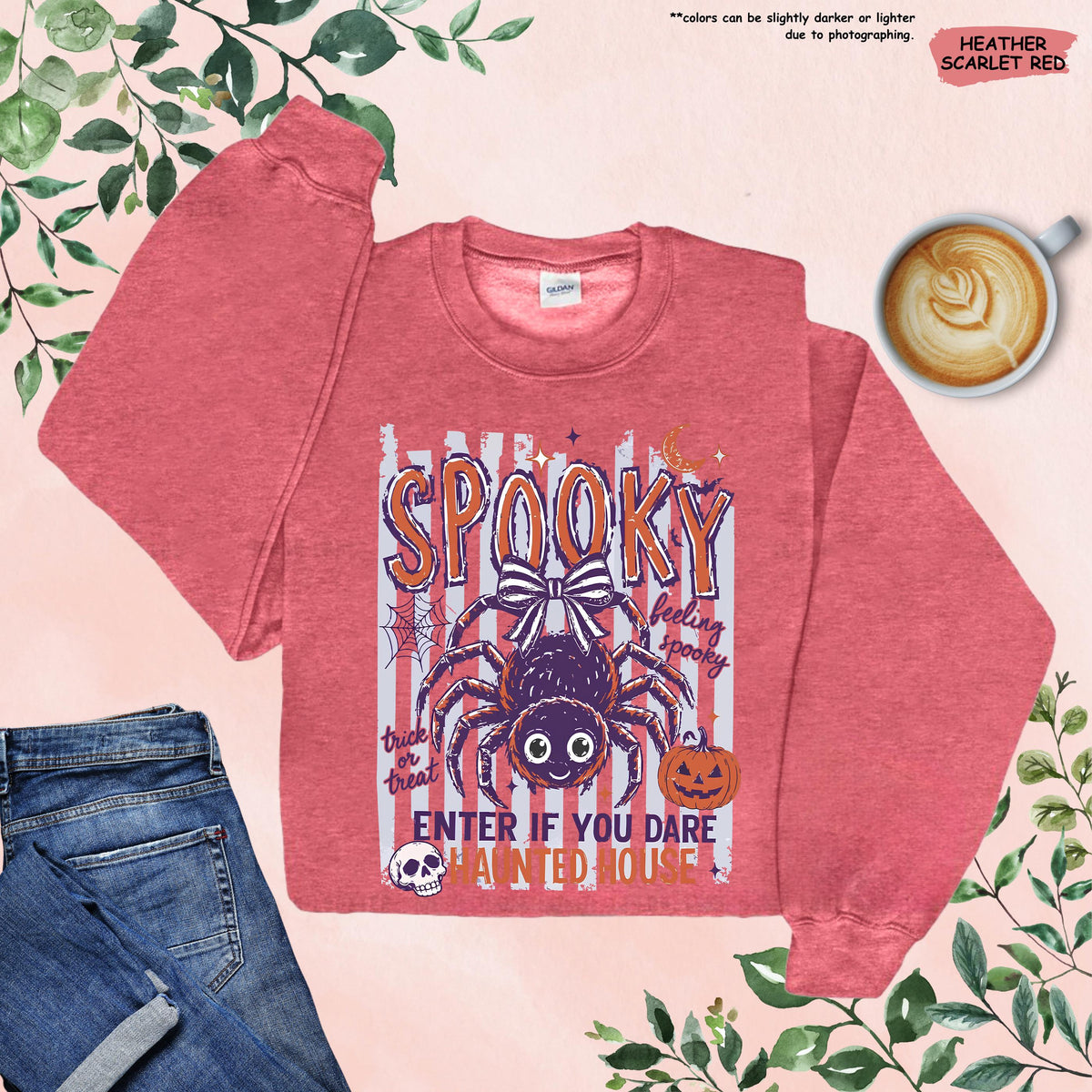 Spooky Halloween Hoodie, Spooky House Sweatshirt, Women Halloween Gift, Stripped Feeling Spooky Sweater, Pumpkin Season Sweater