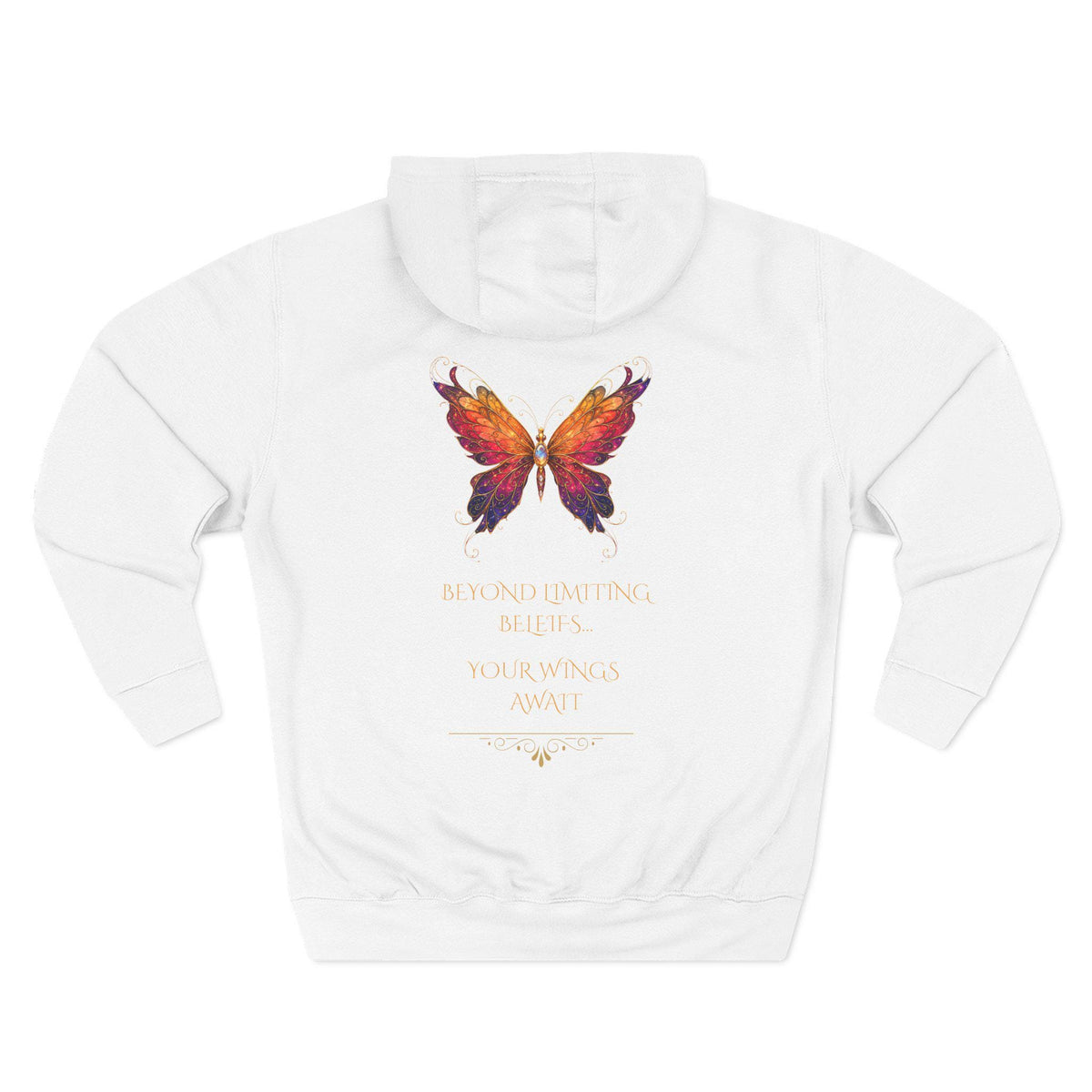 Butterfly Hoodie | Inspirational Butterfly Sweatshirt | Spiritual Hoodie | Celestial Butterfly Gift | Boho Graphic Hoodie