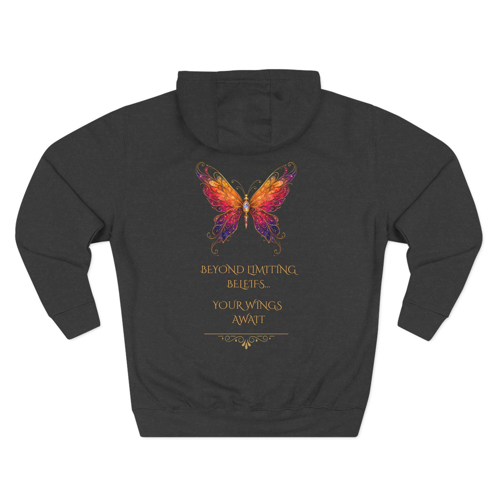 Butterfly Hoodie | Inspirational Butterfly Sweatshirt | Spiritual Hoodie | Celestial Butterfly Gift | Boho Graphic Hoodie