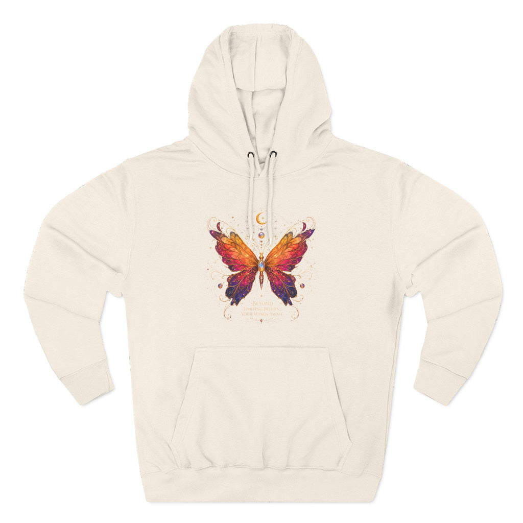 Butterfly Hoodie | Inspirational Butterfly Sweatshirt | Spiritual Hoodie | Celestial Butterfly Gift | Boho Graphic Hoodie