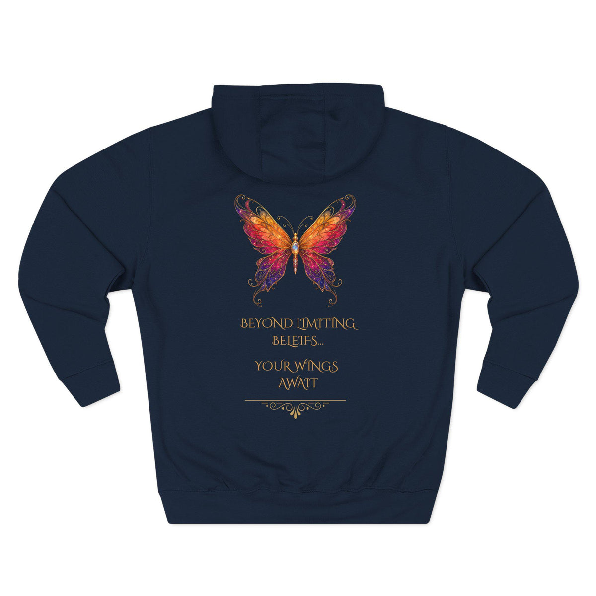 Butterfly Hoodie | Inspirational Butterfly Sweatshirt | Spiritual Hoodie | Celestial Butterfly Gift | Boho Graphic Hoodie