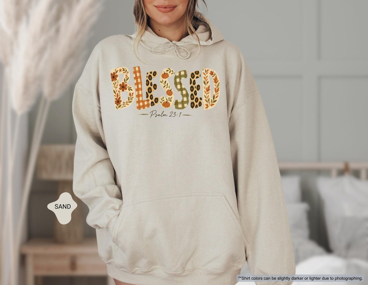 Blessed Fall Sweatshirt, Fall Mom Sweater, Faith Fall Sweatshirt, Fall Lover Gift, Women Autumn Hoodie, Thanksgiving Gift, Religious Sweater