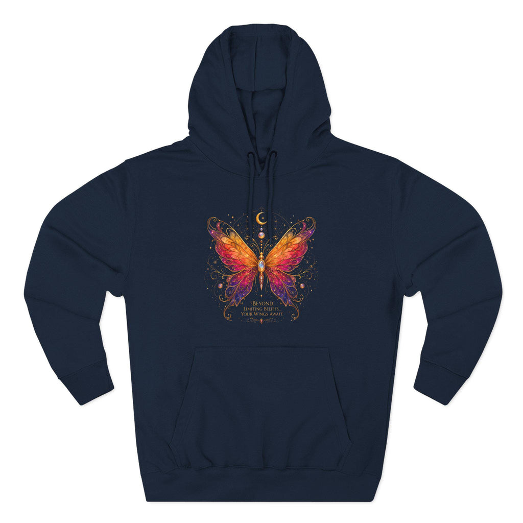 Butterfly Hoodie | Inspirational Butterfly Sweatshirt | Spiritual Hoodie | Celestial Butterfly Gift | Boho Graphic Hoodie