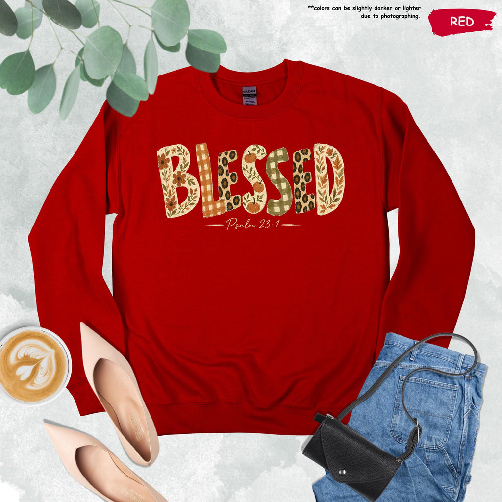 Blessed Fall Sweatshirt, Fall Mom Sweater, Faith Fall Sweatshirt, Fall Lover Gift, Women Autumn Hoodie, Thanksgiving Gift, Religious Sweater