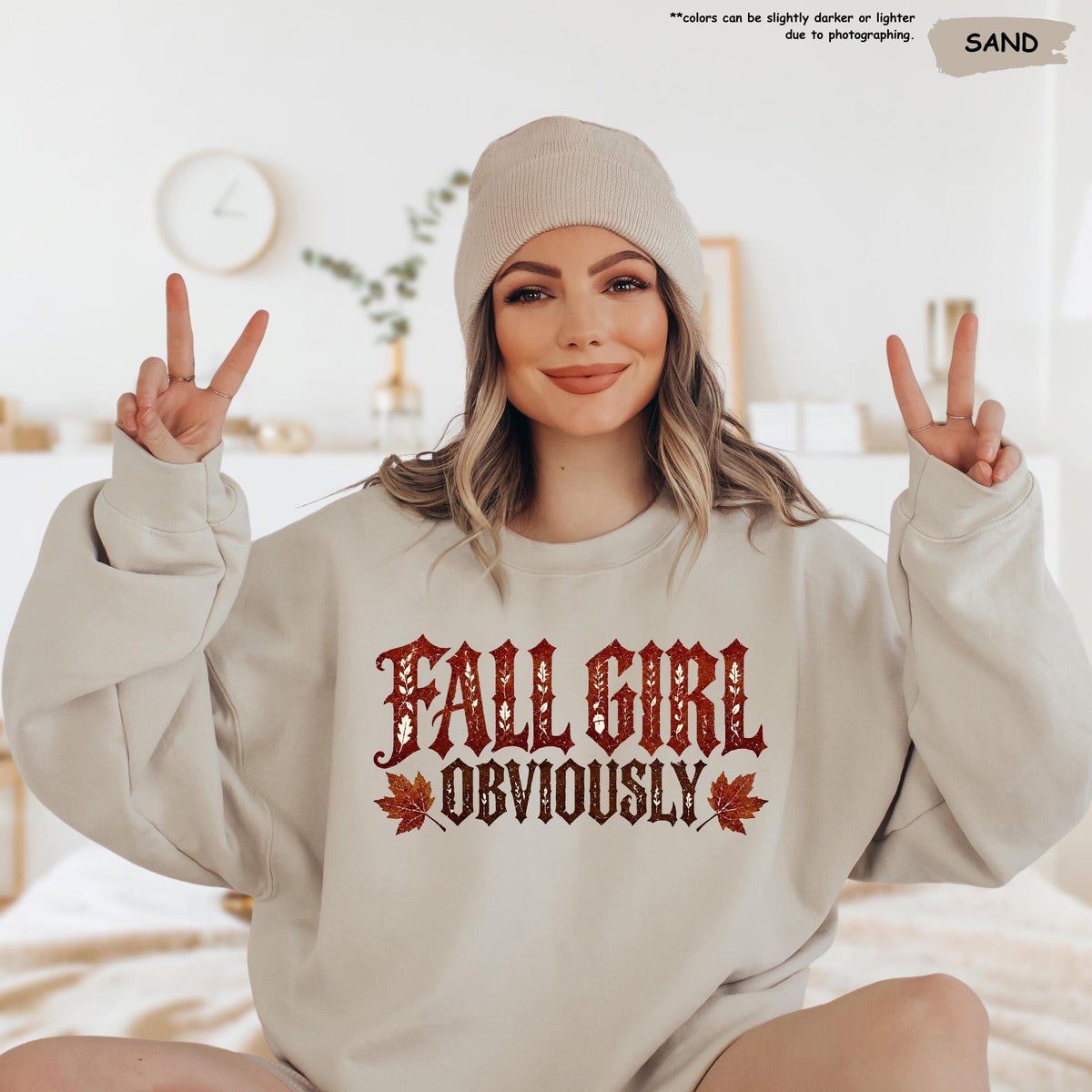 Fall Girl Obviously Hoodie, Autumn Leaf Sweatshirt, Girly Autumn Gift, Fall Season Hoodie, Fall Girl Sweatshirt, Fall Themed Sweater