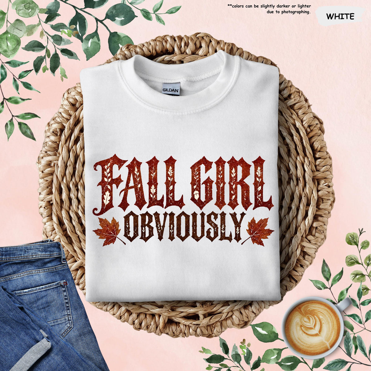 Fall Girl Obviously Hoodie, Autumn Leaf Sweatshirt, Girly Autumn Gift, Fall Season Hoodie, Fall Girl Sweatshirt, Fall Themed Sweater