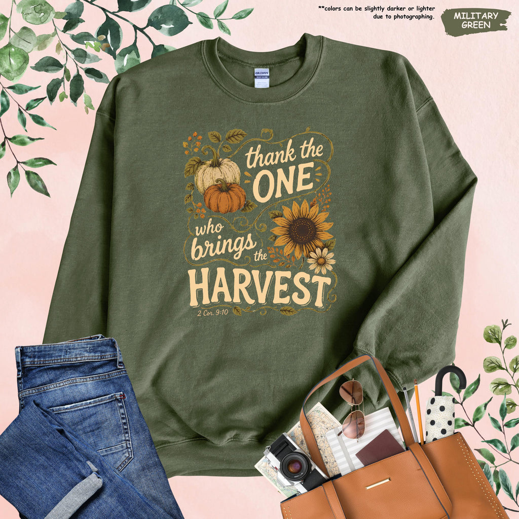 Religious Fall Season Sweatshirt, Womens Thanksgiving Hoodie, Gift for Christian, Bible Verse Quote Hoodie, Christian Harvest Season Sweater