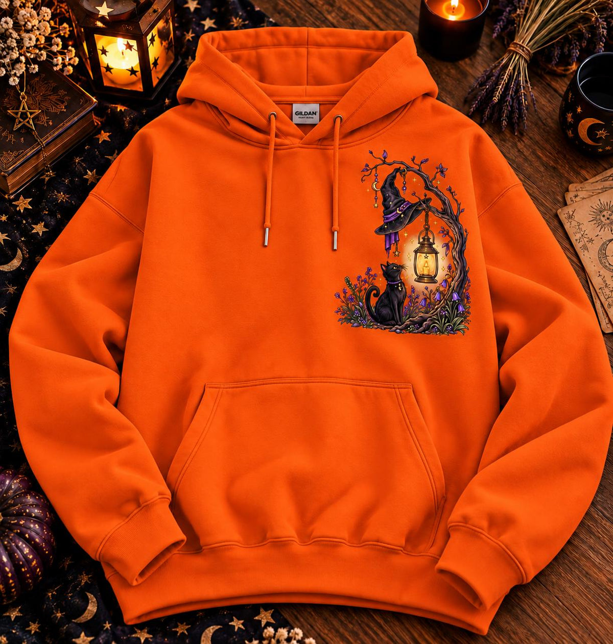 Spooky Witch Hoodie – Ghost Pumpkin Halloween Design