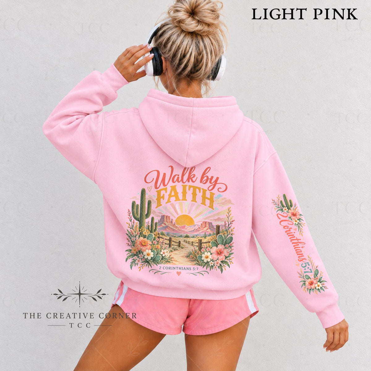 Walk by Faith Hoodie, 2 Corinthians 5:7 Christian Hoodie, Christian Youth Group Shirt, Bible Camp Hoodie, Western Christian Sweatshirt