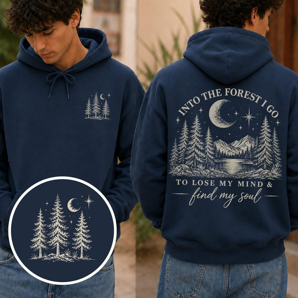 Forest Hoodie Nature Hoodies Adventure Hoodie Womens Outdoor Nature Distressed Hoodie Mountain Girl Gift Granola Girl Gifts Camping Sweaters