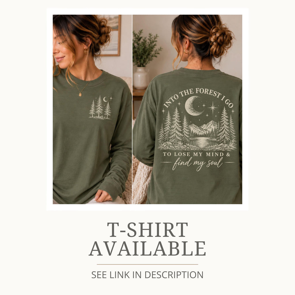 Forest Hoodie Nature Hoodies Adventure Hoodie Womens Outdoor Nature Distressed Hoodie Mountain Girl Gift Granola Girl Gifts Camping Sweaters