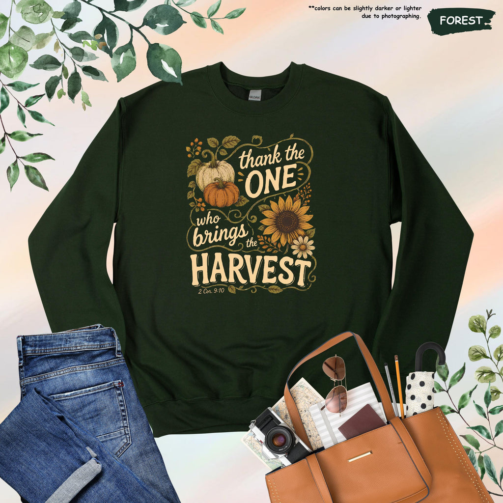 Religious Fall Season Sweatshirt, Womens Thanksgiving Hoodie, Gift for Christian, Bible Verse Quote Hoodie, Christian Harvest Season Sweater