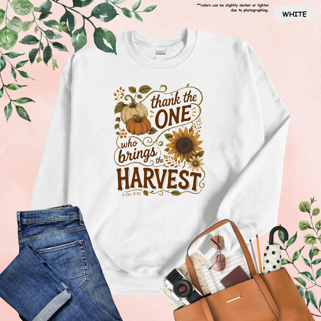 Religious Fall Season Sweatshirt, Womens Thanksgiving Hoodie, Gift for Christian, Bible Verse Quote Hoodie, Christian Harvest Season Sweater