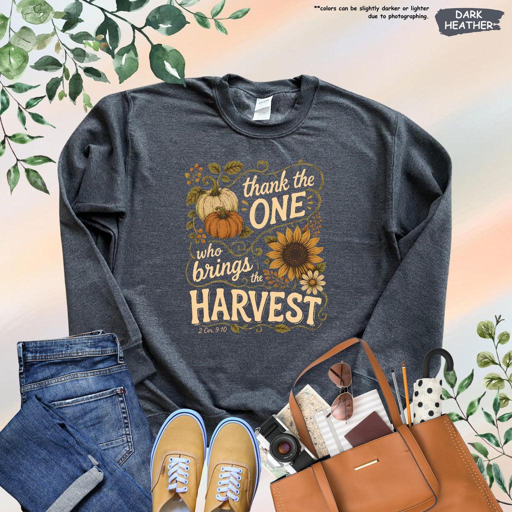 Religious Fall Season Sweatshirt, Womens Thanksgiving Hoodie, Gift for Christian, Bible Verse Quote Hoodie, Christian Harvest Season Sweater